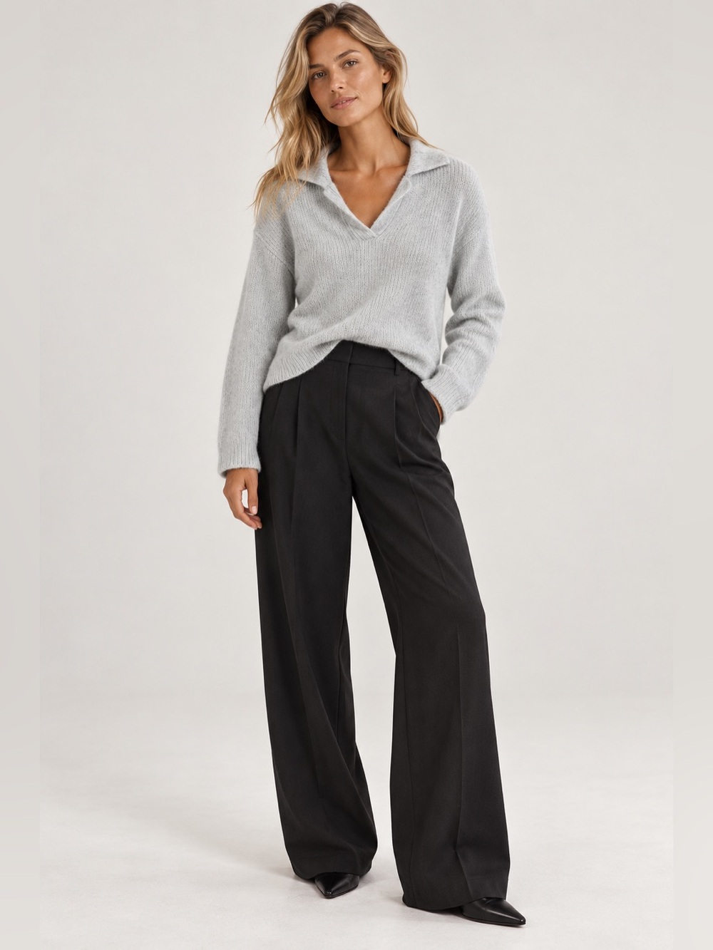 Massimo Dutti Light blue  Sweater